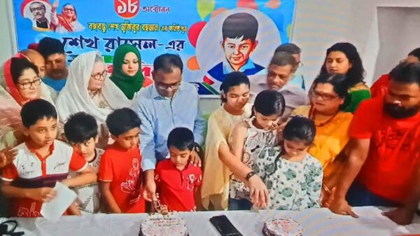 খেলাঘরের উদ্যোগে শেখ রাসেলের জন্মদিন পালন