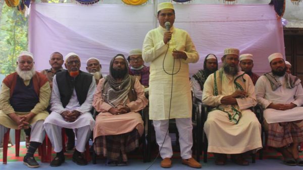চেয়ারম্যান প্রার্থী মোঃ গোলাম মোস্তফার বিজয়ের লক্ষে আলোচনা সভা ও মিলাদ মাহফিল