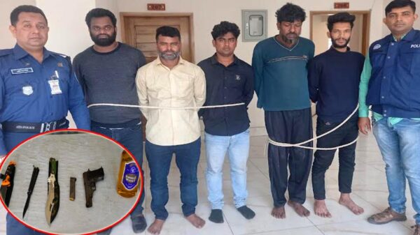 যুবকের দুই পায়ে গুলির ঘটনায় বিদেশী পিস্তলসহ ৫ জন আটক