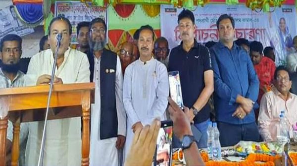 কানাইপুর ইউপি নির্বাচনে আওয়ামী লীগ মনোনীত চেয়ারম্যান প্রার্থীর নির্বাচনী প্রচারণা সভা অনুষ্ঠিত