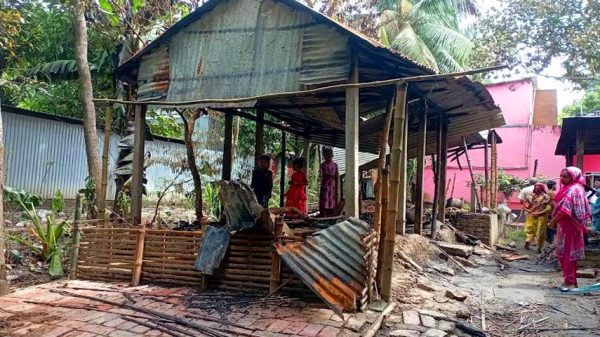সদরপুরে অগ্নিকান্ডে গরুসহ ভস্মিভূত ২ ঘর