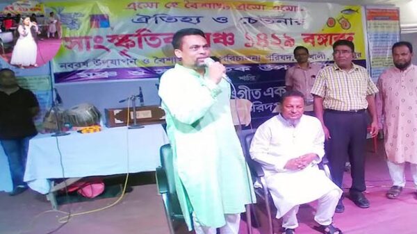 মধুখালী বৈশাখী মেলার মক্ত মঞ্চের অতিথি খবির উদ্দিন মোল্যা