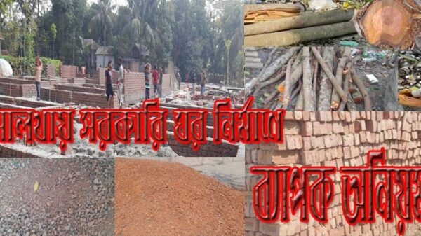 সালথায় সরকারি ঘর নির্মাণে ব্যাপক অনিয়ম