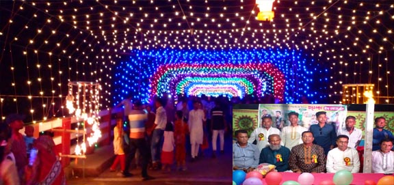 ফরিদপুর কুমার নদীর ব্রিজকে নান্দনিক রূপে আলোকসজ্জায় সজ্জিত