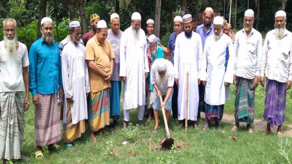 শর্তবষি মসজিদ নির্মাণ কাজের উদ্বোধন