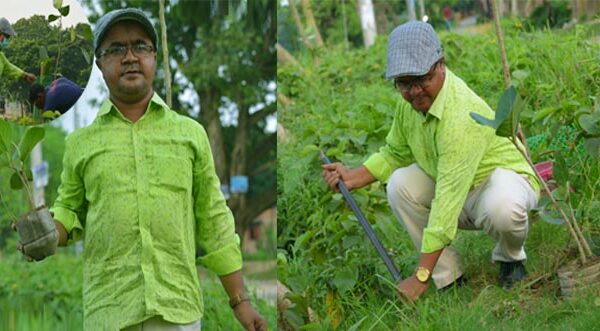 বিশ^ পরিবেশ দিবসে এবার নুরুল স্যারের বটবৃক্ষ রোপন