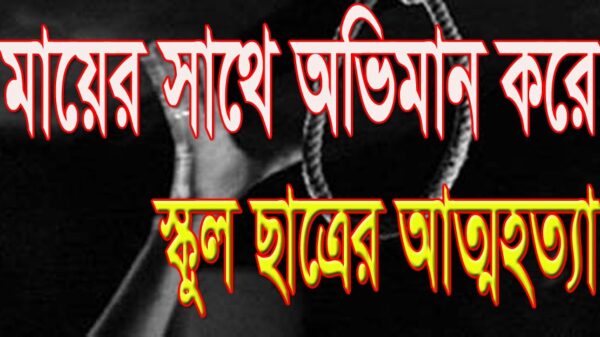মায়ের সাথে অভিমান করে স্কুল ছাত্রের আত্মহত্যা