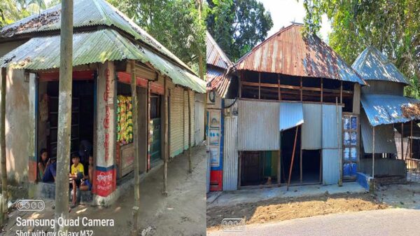 সালথা তান্ডবের দেড় বছর পর দোকান খুলেছে ফুকরা বাজার ব্যবসায়ীরা