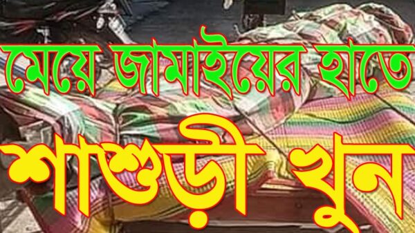 নগরকান্দায় মেয়ে জামাইয়ের হাতে শাশুড়ী খুন