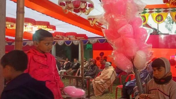 হাওয়াই মিঠাই বিক্রি করে সংসার চালায় ১০ বছরের আরাফাত
