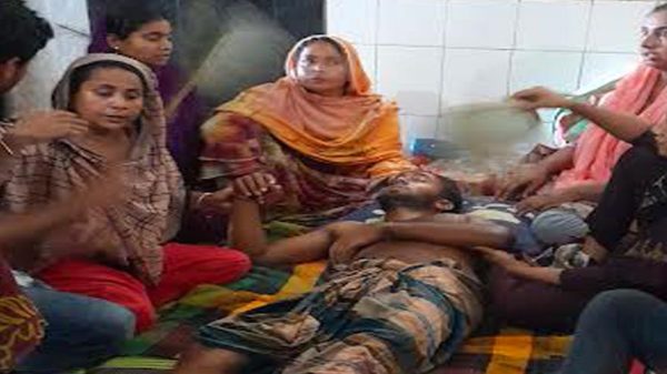 সালথায় হাতুড়িপেটায় আহত যুবক হাসপাতালে ভর্তি