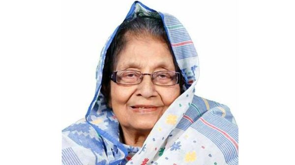 বর্ষিয়ান রাজনীতিবিদ সাজেদা চৌধুরীর প্রথম মৃত্যু বার্ষিকী সোমবার