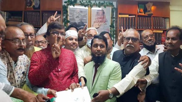 ভাঙ্গায় কাজী জাফর উল্লাহর পক্ষে মনোনয়নপত্র দাখিল